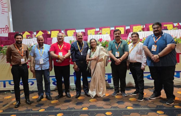 Industrialist Parveen Pargal and other dignitaries during the AGM of the LUB at Panipat in Haryana.