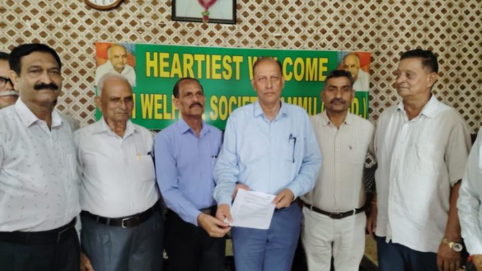 TWS members at relief distribution camp on Sunday.