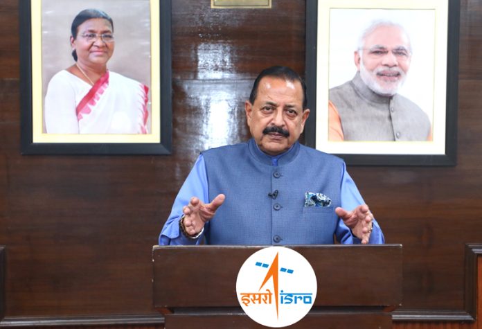 Union Minister Dr. Jitendra Singh virtually addressing the inaugural session of the International Conference on Space 2025 organised by CII, at Bengaluru.