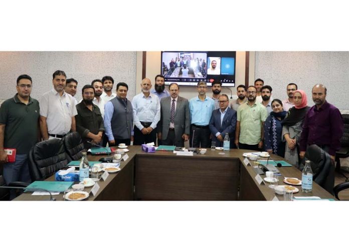 IUST Vice-Chancellor and others at the Board of Governors meeting.