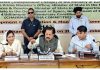 Union Minister Dr Jitendra Singh holding DISHA meeting of district Ramban on Sunday.