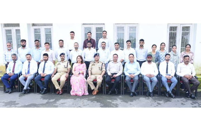 Officers participating in a training course on Juvenile Justice, posing for a group photograph at SKPA Udhampur.