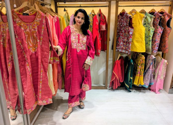 New collection on display at Sethi Embroidery in Jammu on Saturday. New collection on display at Sethi Embroidery in Jammu on Saturday.