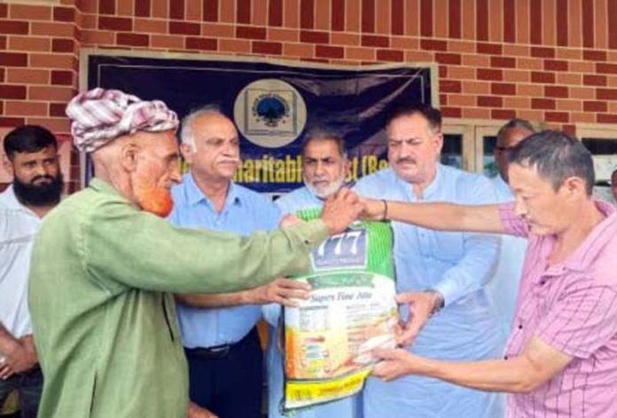 Members of GDCT during visit to flood affected area in Belicharana.