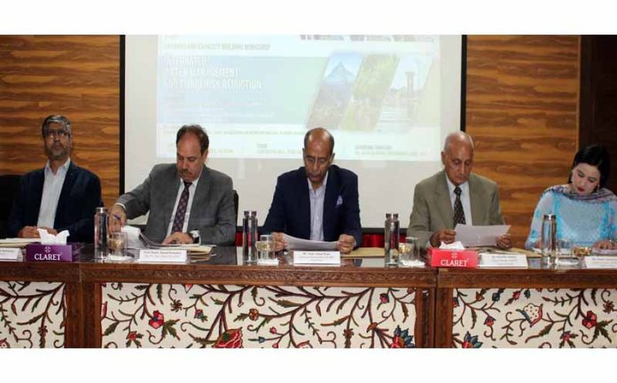 Nasir Aslam Wani and others on dais during inaugural of workshop at IUAST. Nasir Aslam Wani and others on dais during inaugural of workshop at IUAST.