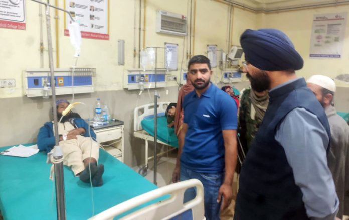 DC Doda reviewing patient care services, availability of medicines at GMC Doda.