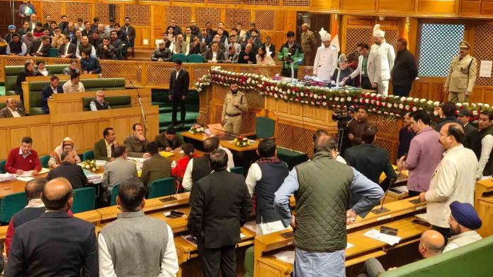 J&K Assembly Witnesses Uproar Over Rejected Adjournment Motion On Disaster Losses