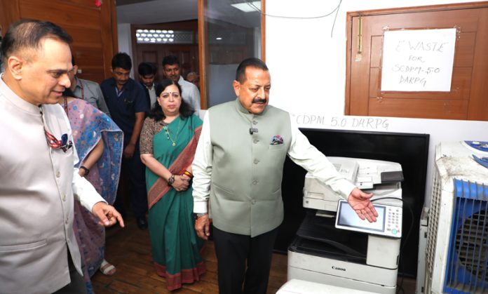 Union Minister Dr Jitendra Singh leading the Union Minister Dr Jitendra Singh leading the
