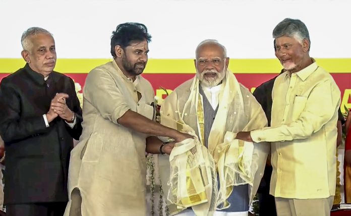 PM Modi inaugurates, lays foundation for projects worth Rs 13,430 in Andhra