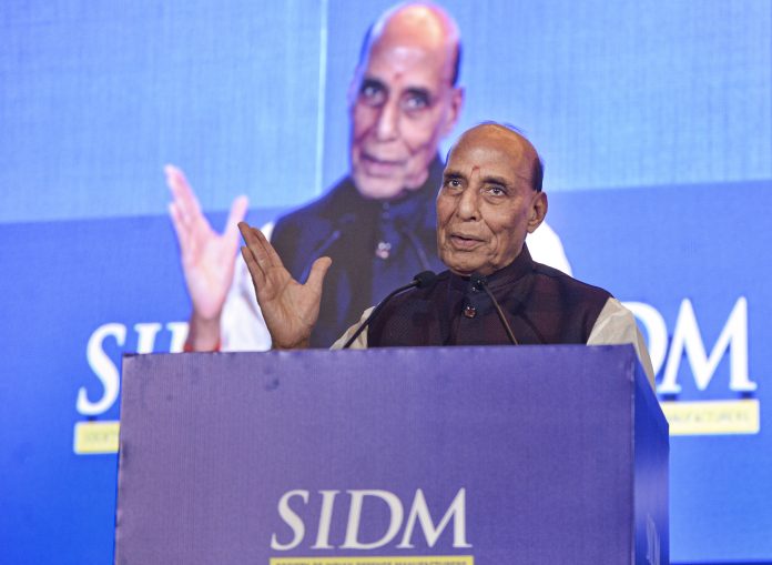 Union Defence Minister Rajnath Singh at SIDM annual meet