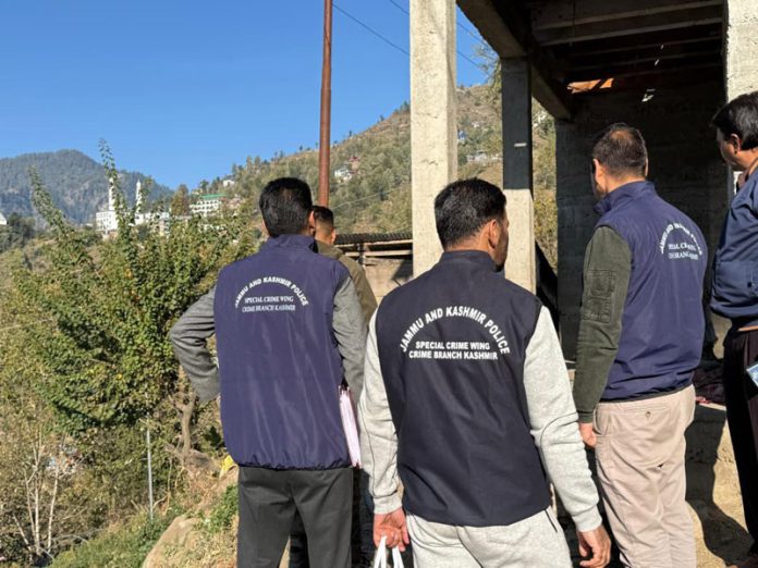 A team of CBK during a raid in a Doda village on Wednesday. -Excelsior/Tilak Raj