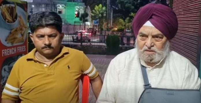 Aggrieved parents addressing a press conference at Jammu.