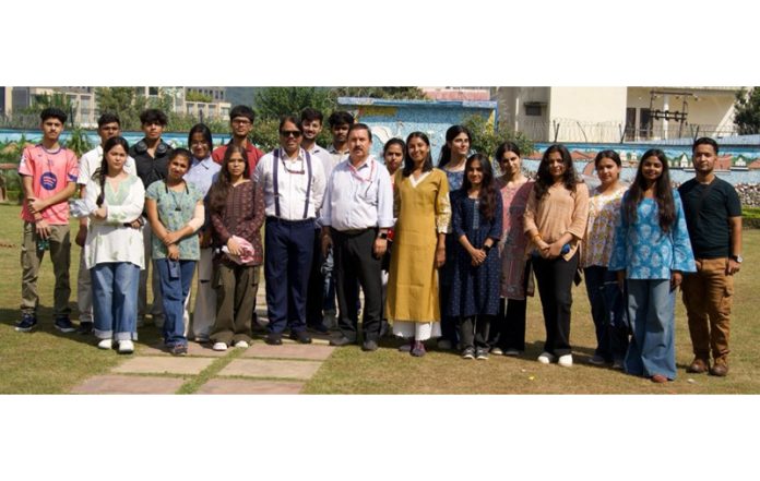 SMVDU students undertaking study tour of Katra Town.