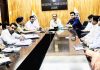 Div Com Jammu Ramesh Kumar chairing a meeting.