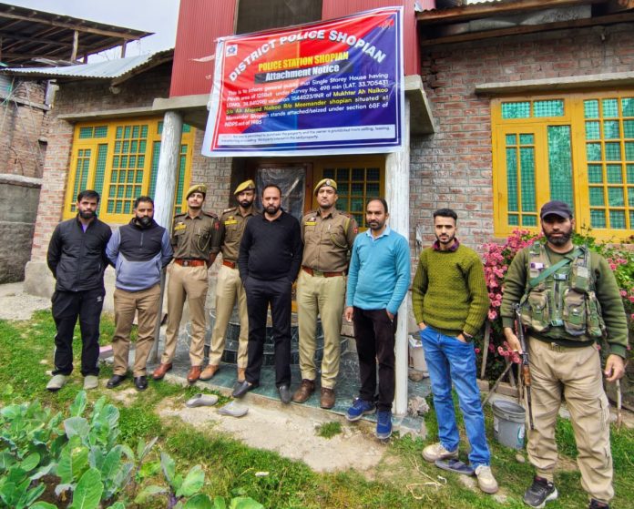 Property Worth Over 15 Lacs Attached Under NDPS Act In J&K's Shopian: Police Property Worth Over 15 Lacs Attached Under NDPS Act In J&K's Shopian: Police