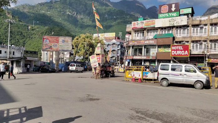 A view of Katra main bazar missing hustle-bustle due to suspension of yatra. A view of Katra main bazar missing hustle-bustle due to suspension of yatra.