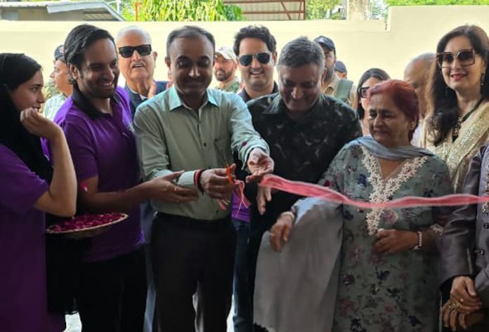 Divisional Commissioner Jammu Ramesh Kumar inaugurating Sky Soarr Entertainment Park in presence of KC Group management.