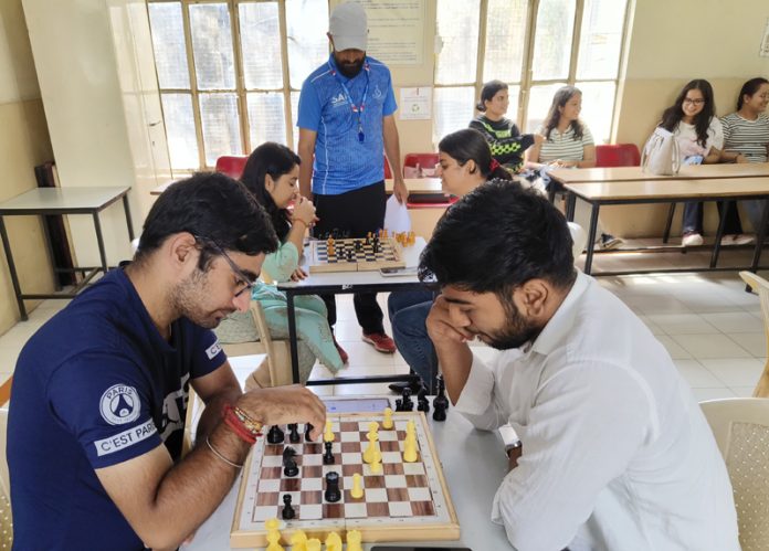 Players displaying keen interest during Chess match organized by MIER College of Education.