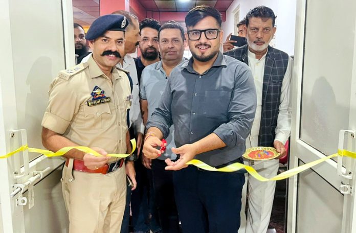 DC Rajouri inaugurating Badminton Court at Sports Stadium Kheora in Rajouri.
