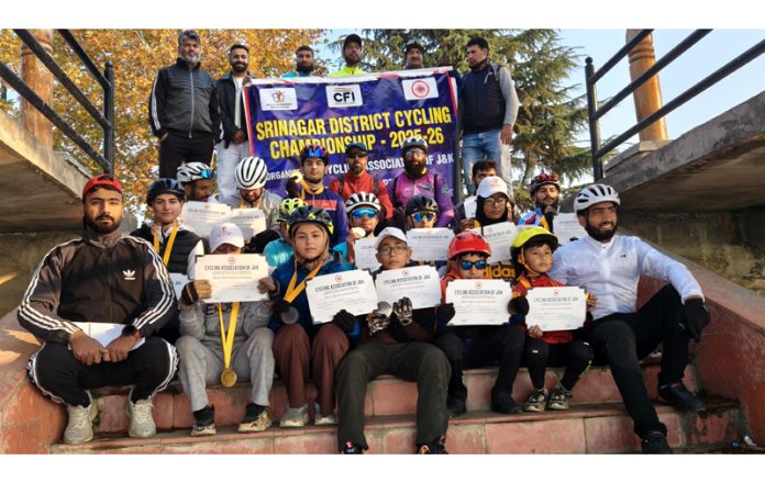 Winners posing along with certificates during closing ceremony.