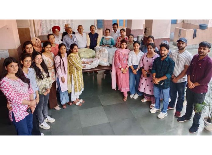 Young hearts from Cluster University during their visit to Home for the Aged & Infirm in Jammu.