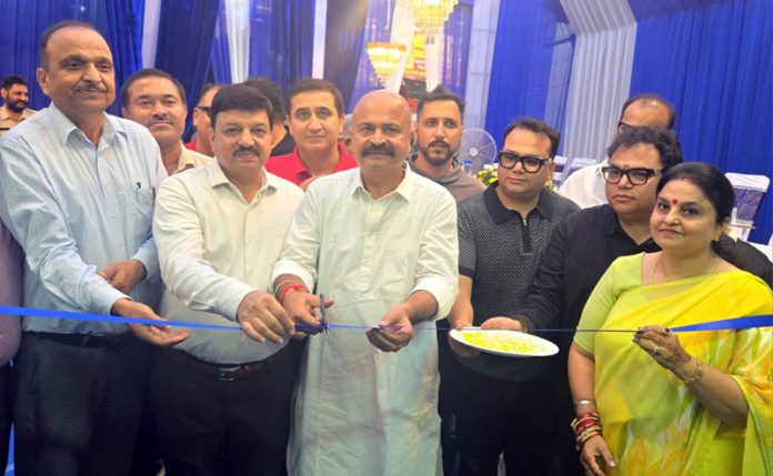 MLA Jammu East, Yudhvir Sethi and former Minister, Priya Sethi inaugurating Jammu's first Fish Processing Unit at Kanji House on Tuesday.