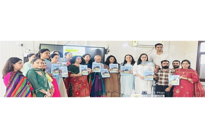 Dignitaries releasing annual magazine 'Sahityaki' of GDC Bishnah.