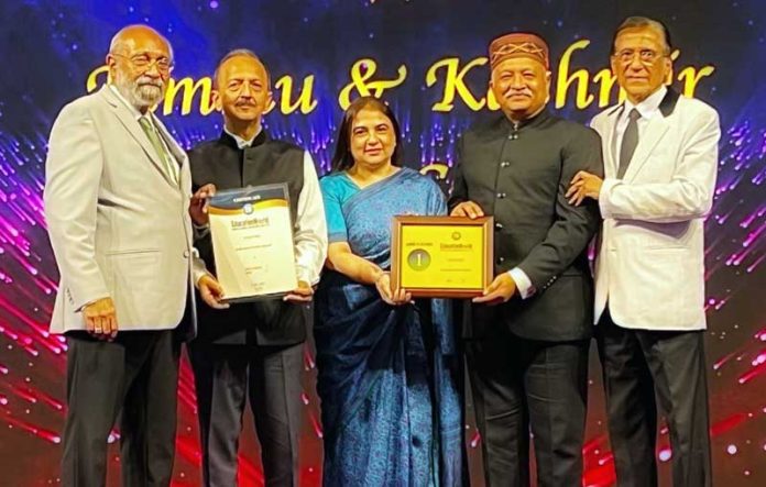 Jodhamal Public School management receiving the prestigious Education World certificate from dignitaries at the awards ceremony in Delhi. Jodhamal Public School management receiving the prestigious Education World certificate from dignitaries at the awards ceremony in Delhi.