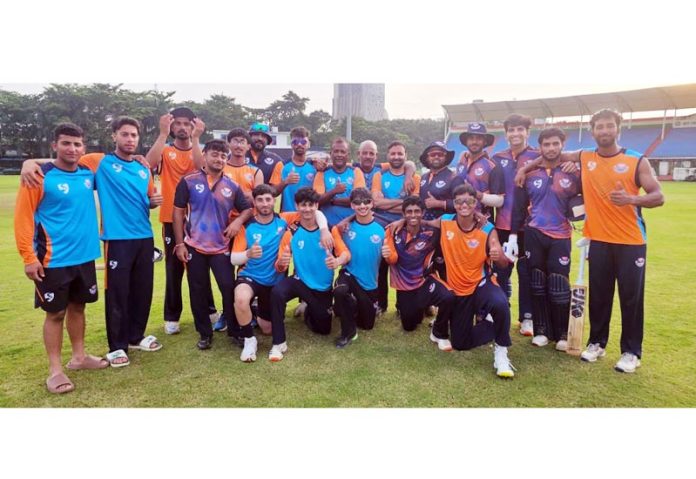 J&K U-19 team posing for a group photograph.