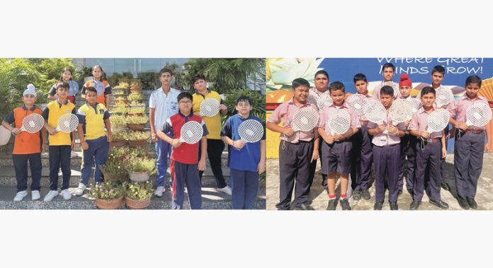 J&K Speed Ball players selected for national championship posing for a group photograph.
