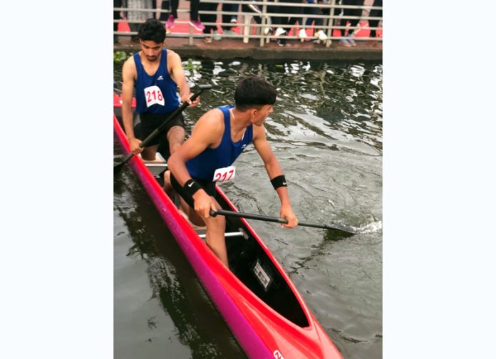 Players in action during Kayaking and canoeing Championship at Kerala. Players in action during Kayaking and canoeing Championship at Kerala.