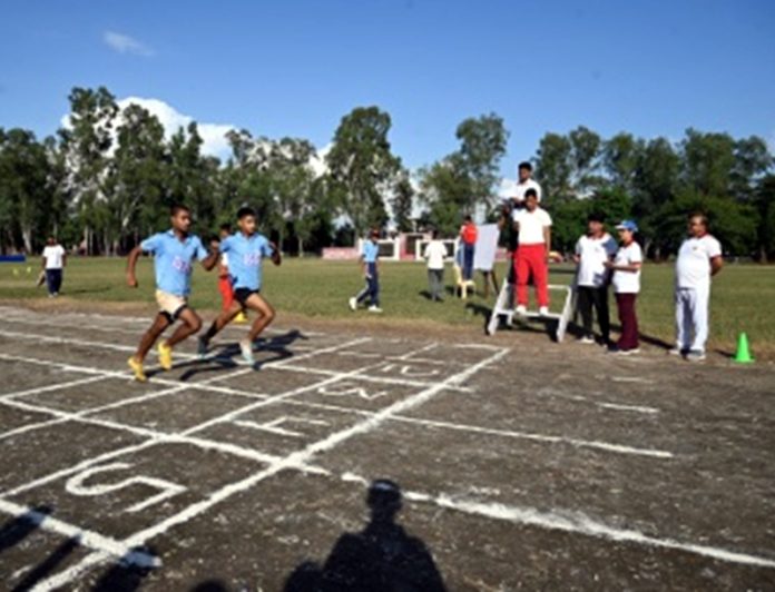 Athletes in action during annual sports meet at Sainik School Nagrota. Athletes in action during annual sports meet at Sainik School Nagrota.
