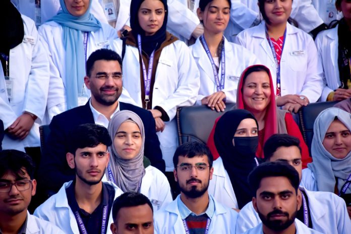 Health Minister Sakeena Itoo during an event at GMC in Srinagar on Wednesday. -Excelsior/Shakeel Health Minister Sakeena Itoo during an event at GMC in Srinagar on Wednesday. -Excelsior/Shakeel