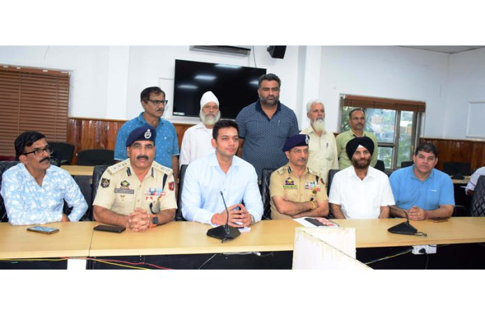 DC Jammu chairing a meeting on Saturday. DC Jammu chairing a meeting on Saturday.