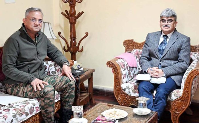 CS and GOC 15 Corps during meeting on Friday.