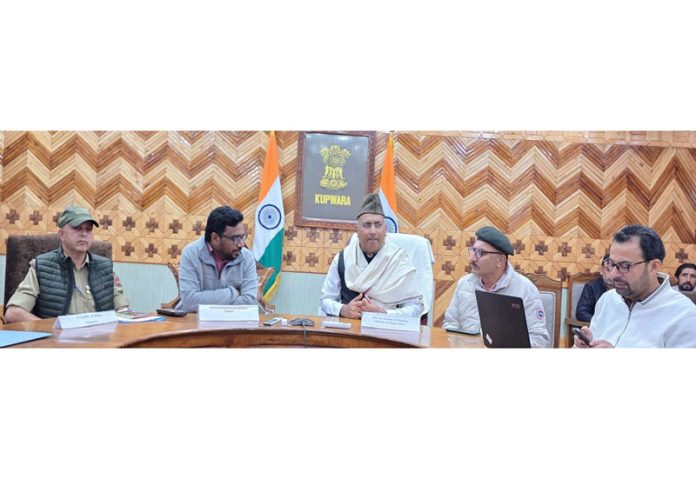 MP Khatana chairing a meeting at Kupwara on Tuesday. MP Khatana chairing a meeting at Kupwara on Tuesday.