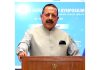 Union Minister Dr Jitendra Singh delivering the inaugural address of the 10th Annual "Cell and Gene Therapy Symposium" organised by the Centre for Stem Cell Research (CSCR), Christian Medical College (CMC), Vellore on Friday.