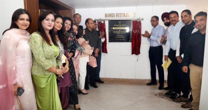 Ramesh Kumar, Divisional Commissioner inaugurating Handi Restaurant in Jammu Club on Tuesday. Ramesh Kumar, Divisional Commissioner inaugurating Handi Restaurant in Jammu Club on Tuesday.
