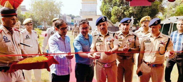 SSP Jammu Joginder Singh inaugurating a medical camp at DPL Jammu.