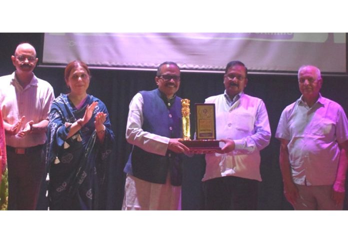 VC of Cluster University Jammu honours guests during 