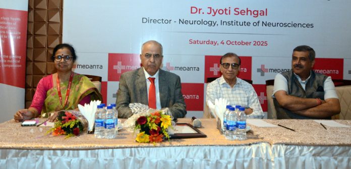 Dignitaries during a CME programme in Jammu.