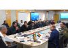 LG Ladakh Kavinder Gupta chairing a meeting of the officers in Leh on Thursday.
