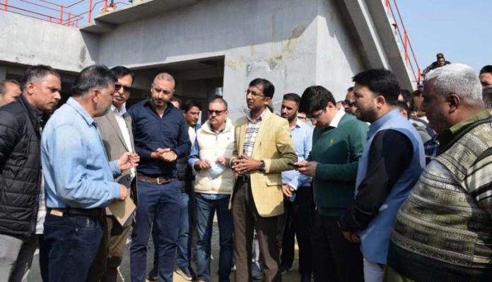 Div Com inspecting operational readiness of STP Noorbagh on Thursday.