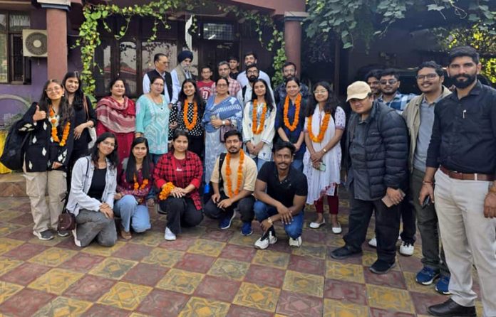 The students of IIM posing for a group photograph during a function in Jammu. The students of IIM posing for a group photograph during a function in Jammu.