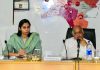 DC Reasi Nidhi Malik chairing a meeting on Wednesday.