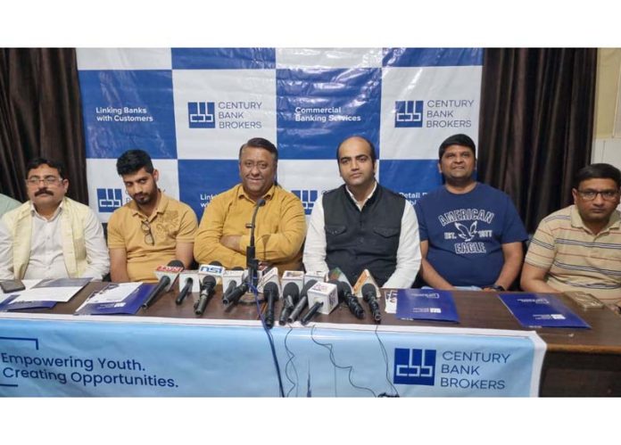 Officials of CBB addressing a press conference in Jammu.