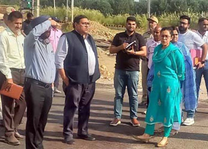 Secretary Transport during visit to IDTR Kot Bhalwal, Jammu on Friday.