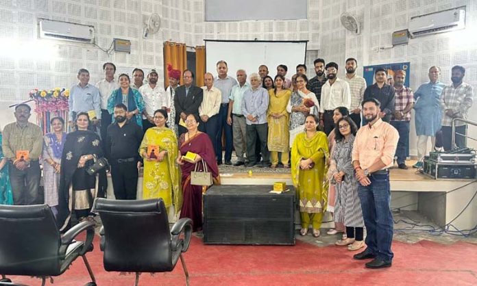 Dignitaries during the release of book 'Sun Sako To Suno' and song 'Laal Suit' in Jammu on Friday. Dignitaries during the release of book 'Sun Sako To Suno' and song 'Laal Suit' in Jammu on Friday.