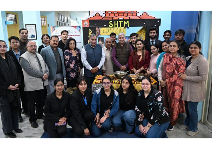 Faculty members, students and others at heritage culinary workshop in JU.