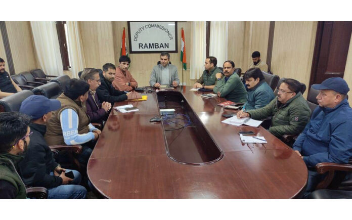 DC Mohammad Alyas Khan inaugurating the Rural Business Service Hub (RBSH) established at Magerkote, in Ramban.